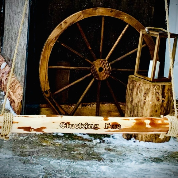 SOLD- Clucking Fun Chicken Swing - Picture 3 of 7